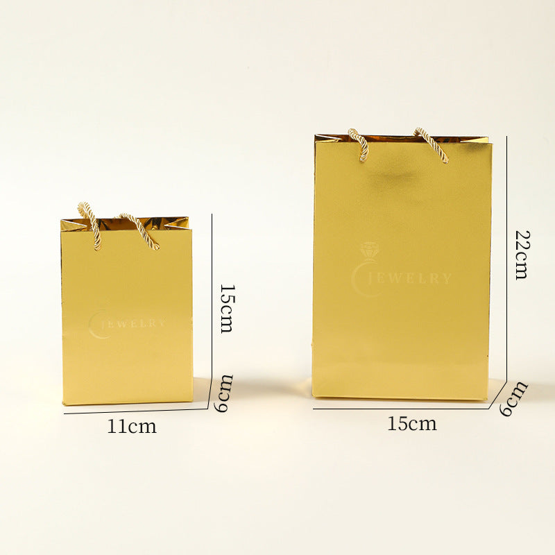 High-end Jewelry Jewelry Bag Universal Packaging Wholesale Paper Bag Jewelry Tote Bag Necklace Ring Bag