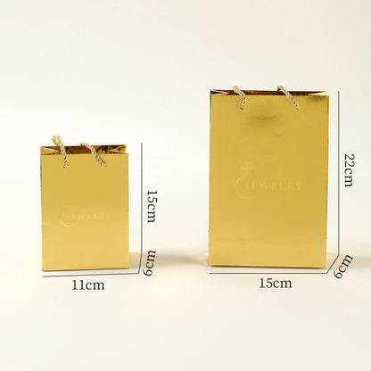 High-end Jewelry Jewelry Bag Universal Packaging Wholesale Paper Bag Jewelry Tote Bag Necklace Ring Bag