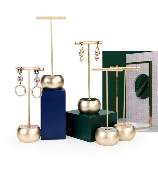 Metal Base Jewelry Display Stand for Rings & Earrings