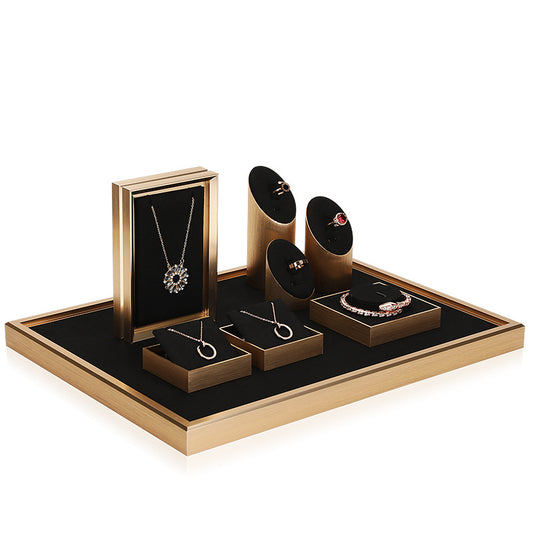 Black Microfiber Jewelry Display Stand