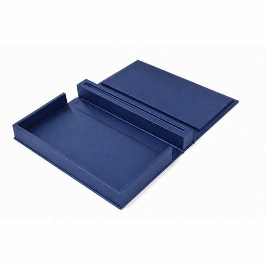 Blue Book-Style Portable Jewelry Display – Foldable Sales Presentation Tray | Jeweller Buy