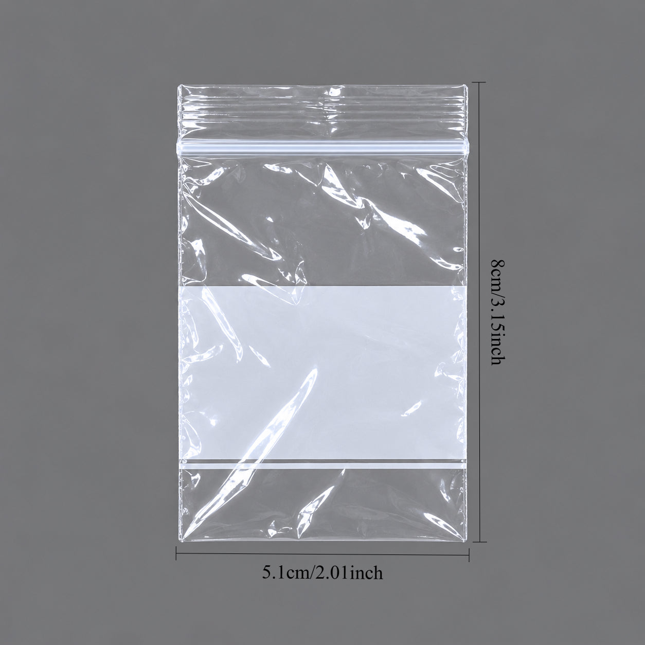 Plastic Zip Bags with White Block Price For 1000pcs ,2" x 3"