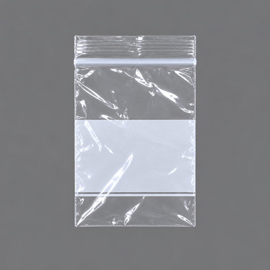 Plastic Zip Bags with White Block Price For 1000pcs ,2" x 3"