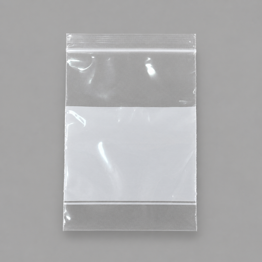 Plastic Zip Bags with White Block Price For 1000pcs ,3" x 4"
