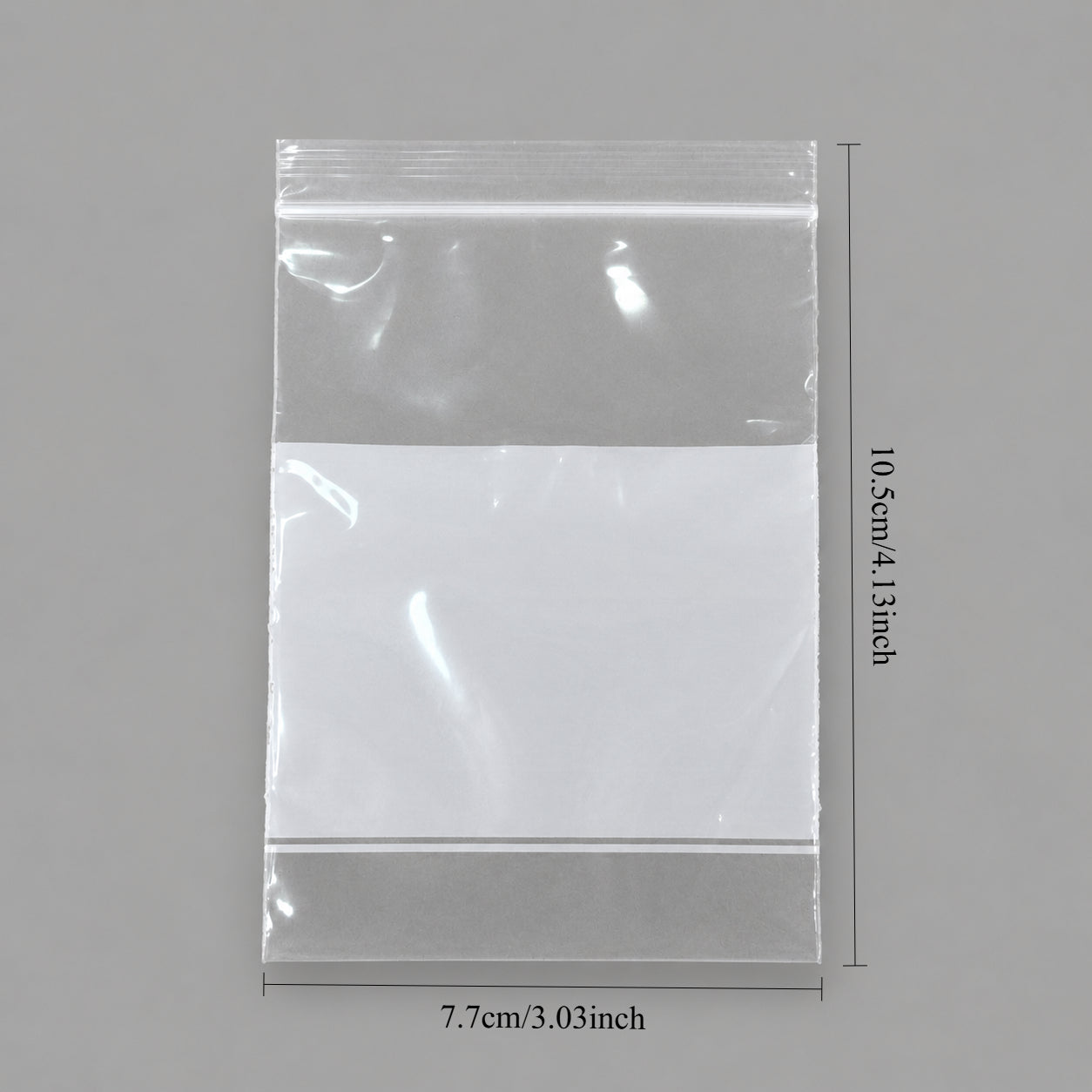 Plastic Zip Bags with White Block Price For 1000pcs ,3" x 4"