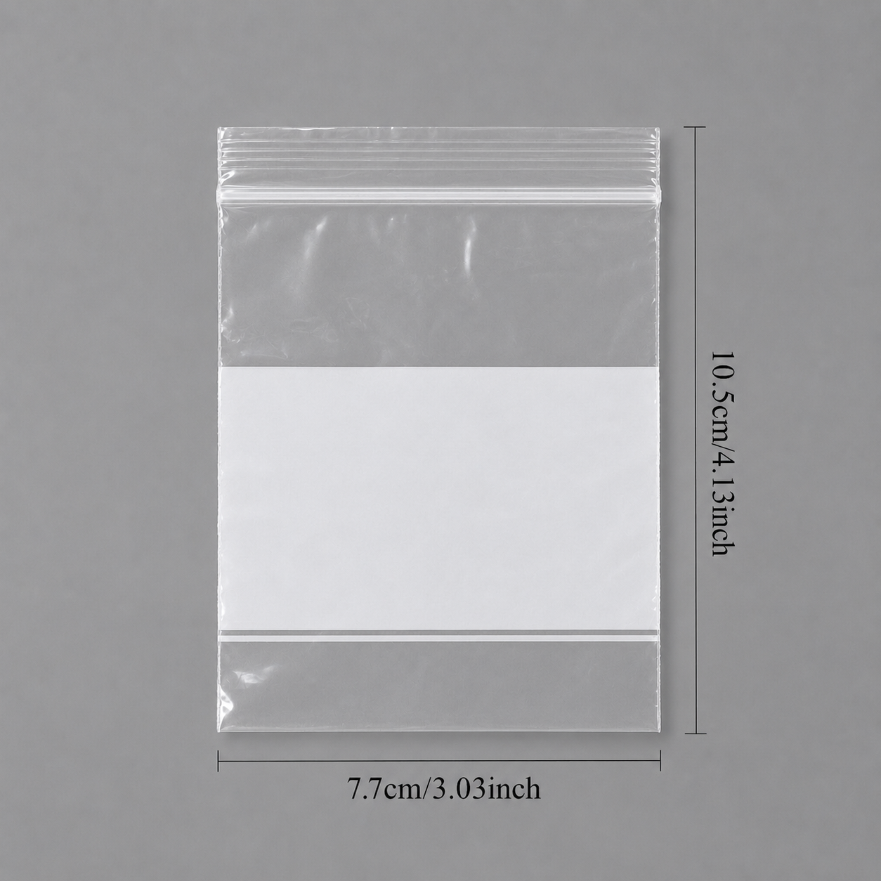 Plastic Zip Bags with White Block Price For 1000pcs ,3" x 4"