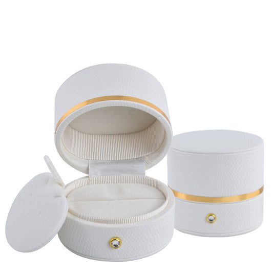 6PCS White Oval Luxury Jewelry Box