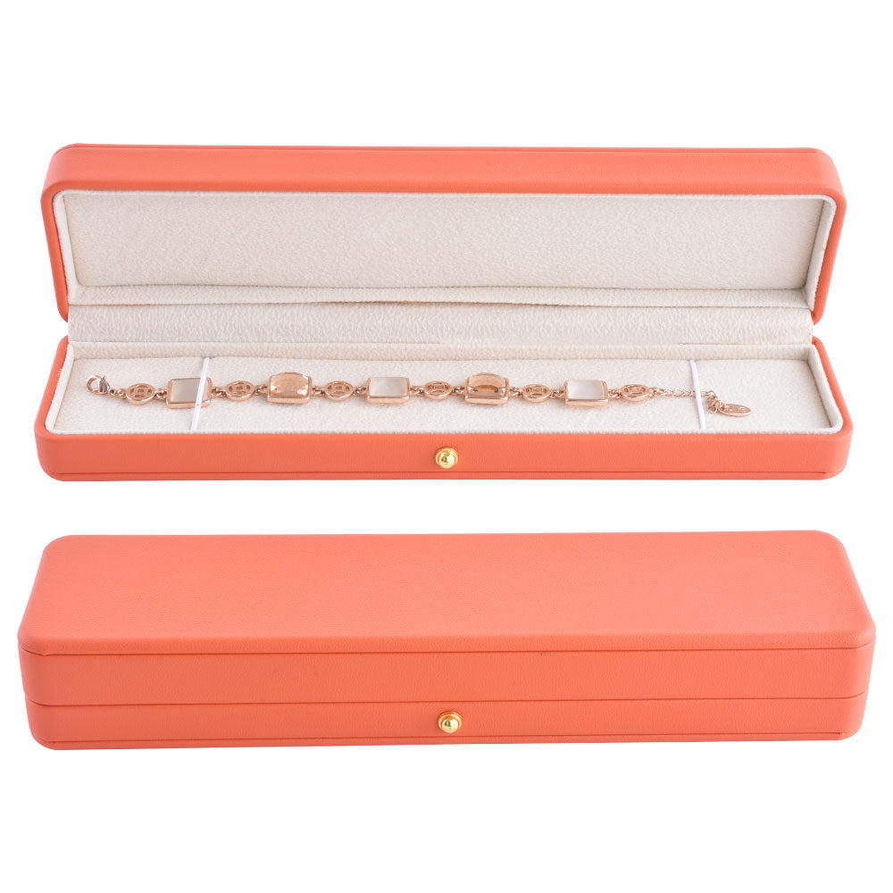 둥근 모서리 PU 팔찌 상자