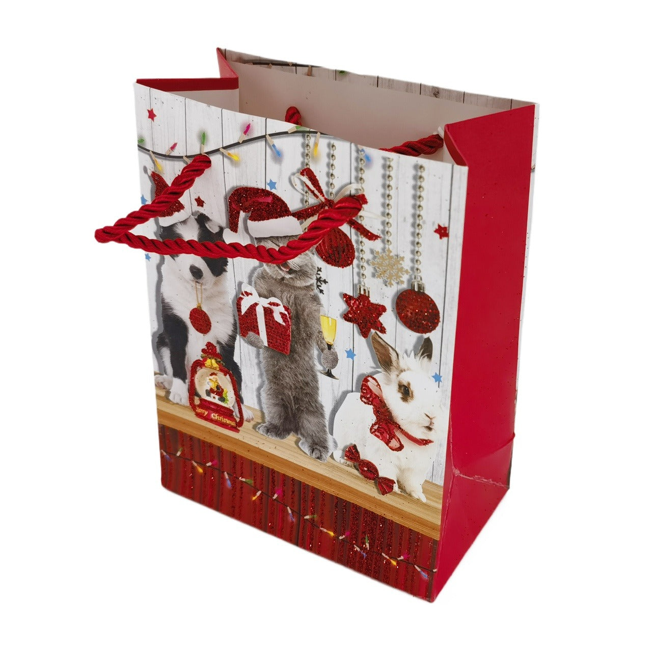 12 pcs Christmas Holiday Paper Gift Bags