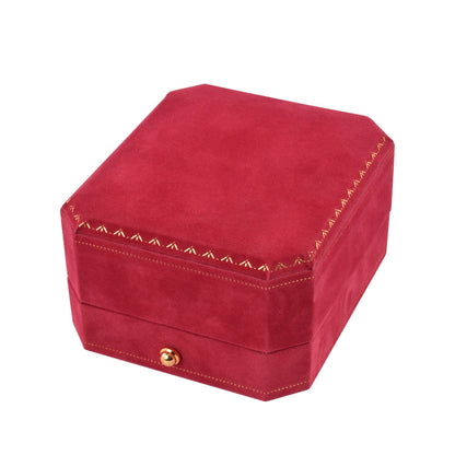 Cajas de lujo para pendientes con colgante y cubierta de terciopelo rojo, precio por 12 piezas