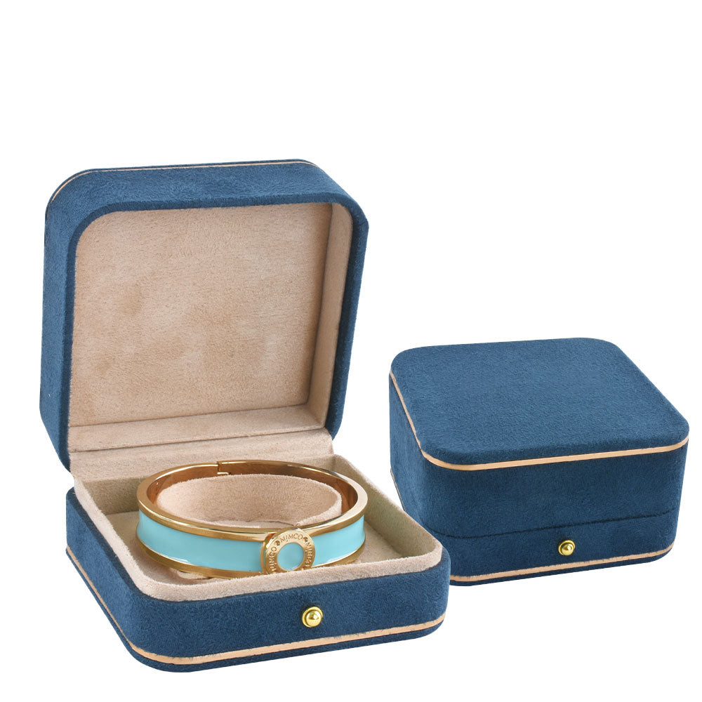 Blue High-end faux suede Bangle Watch Box – Jeweller Buy