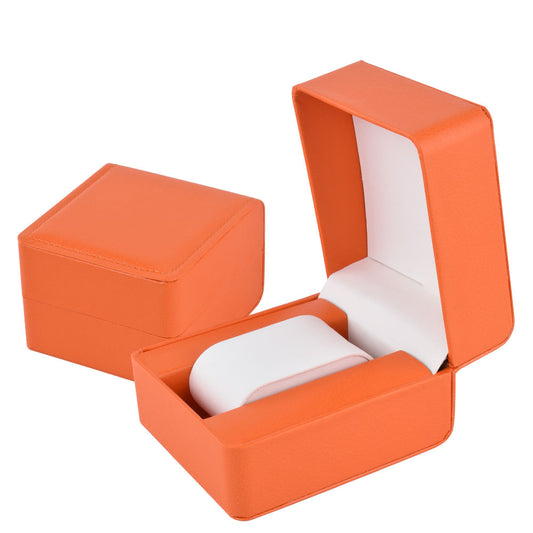 Cajas para un solo reloj de PU de color naranja