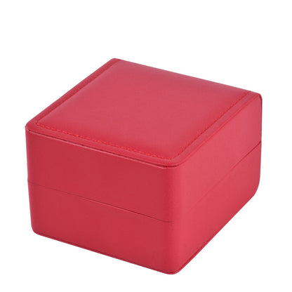 Caja de reloj de PU roja