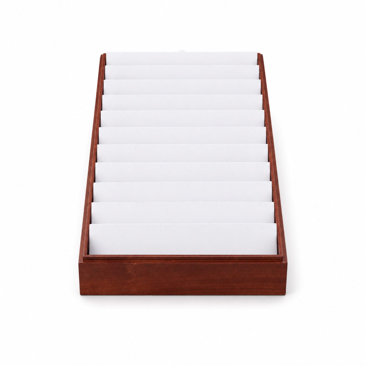 11-Slot Wooden Earring Tray with White Interior – Jeweller Buy