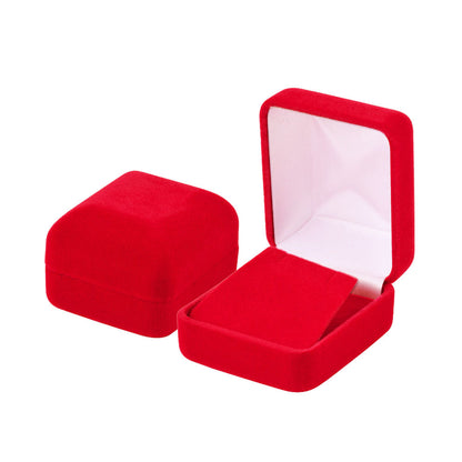12PCS (YE3-RD) Red Velvet Earring Boxes
