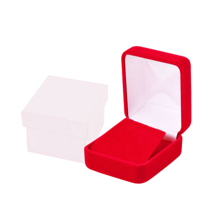 12PCS (YE3-RD) Red Velvet Earring Boxes