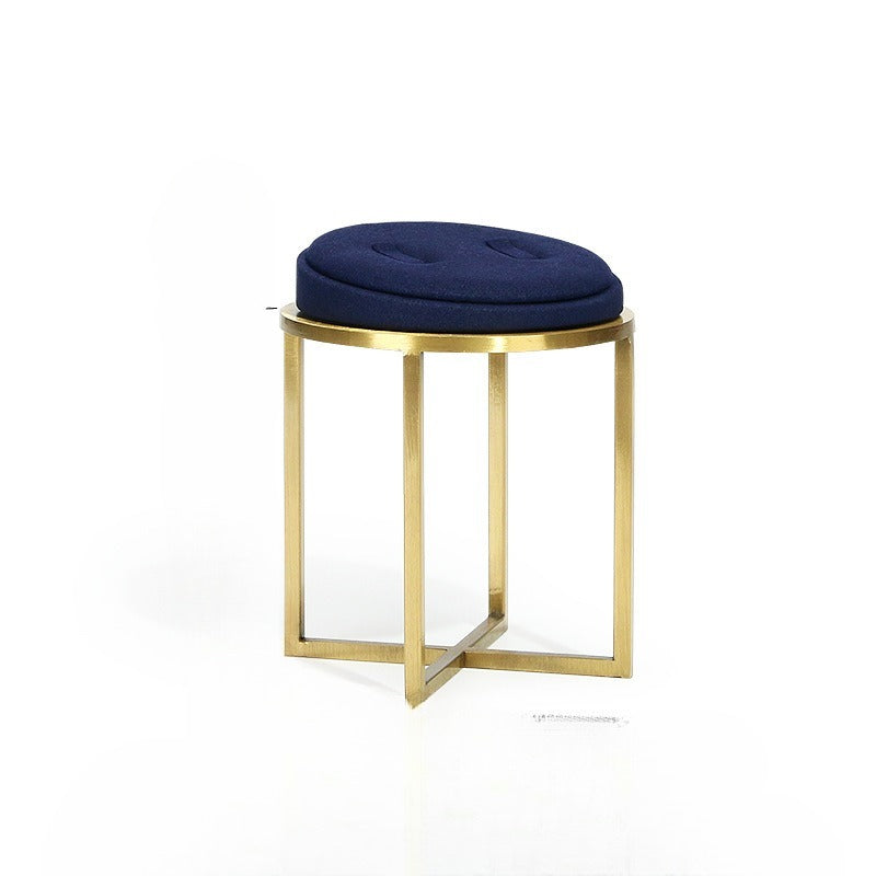 Luxury Gold Curved Jewelry Display Stand - Velvet Necklace Earring Ring Rack