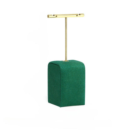 Green Microfiber Jewelry Display for Necklaces Rings Earrings