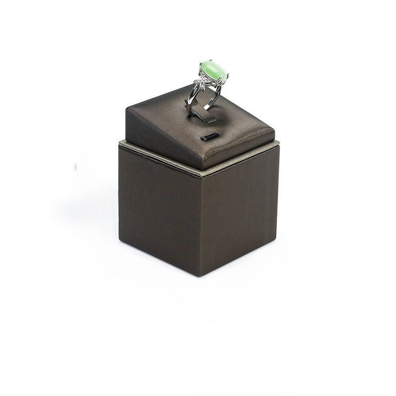 Leather Ring Display Stand, Premium Jewelry Ring Holder for Live Sales
