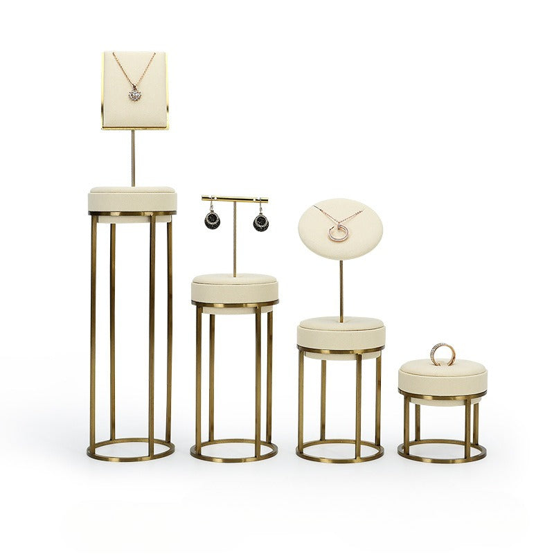 Metal & Microfiber Mannequin Display Stand for Necklaces, Earrings and Pendants