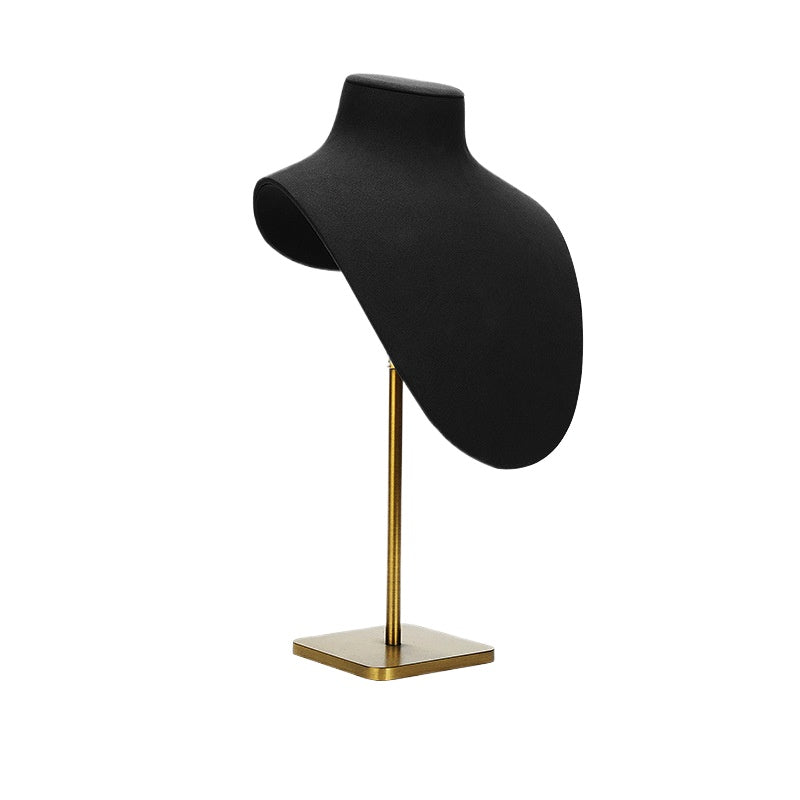 High-end Black Microfiber Jewelry Display Stand