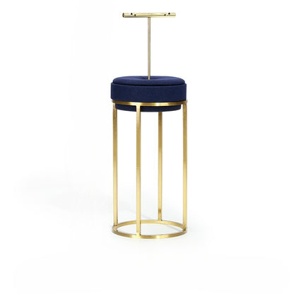 Luxury Gold Curved Jewelry Display Stand - Velvet Necklace Earring Ring Rack