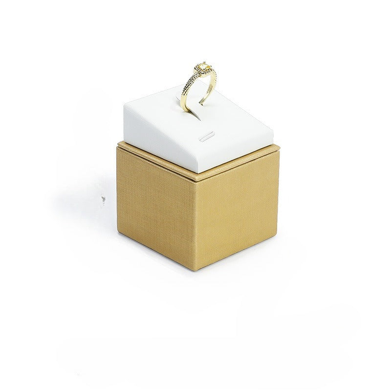 Leather Ring Display Stand, Premium Jewelry Ring Holder for Live Sales