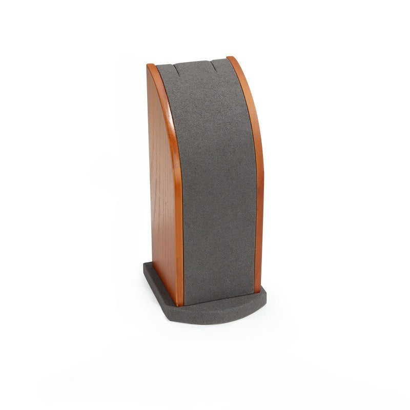 Solid Wood Curved Necklace Display Stand