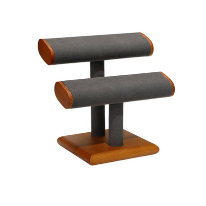New Solid Wood Jewelry Display Stand | Bracelet & Bangle Organizer for Counter & Live Streaming