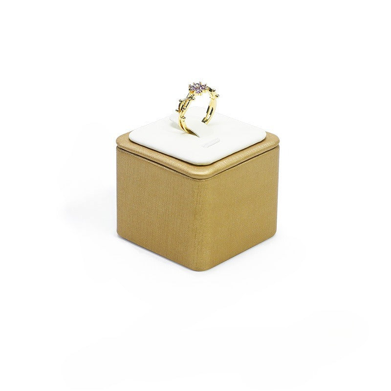 Leather Ring Display Stand, Premium Jewelry Ring Holder for Live Sales