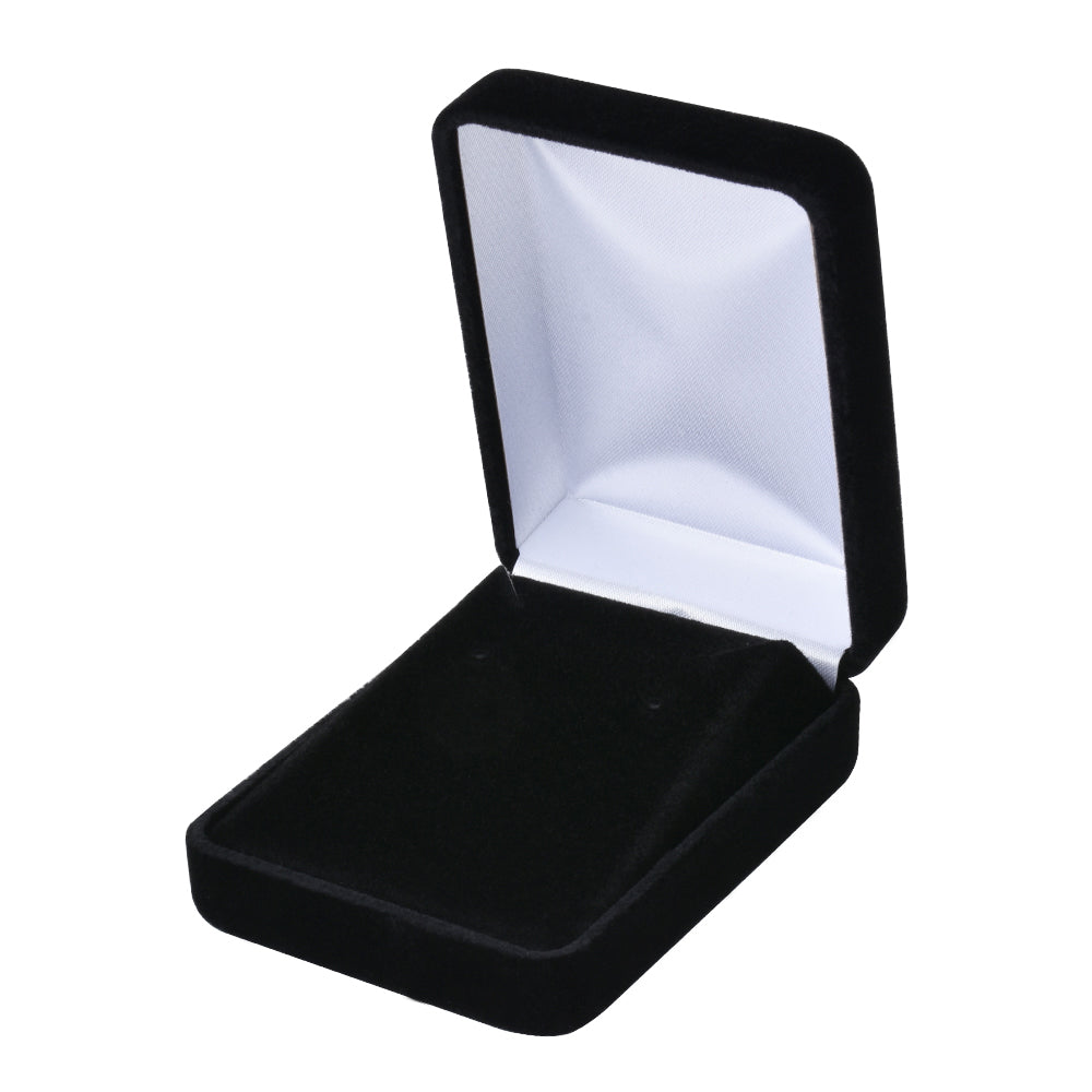 Black Velvet Pendant and Earring Boxes, product view 3