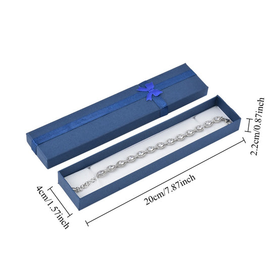 bracelet box - 12pcs Blue Bracelet Boxes B10-82-B open view