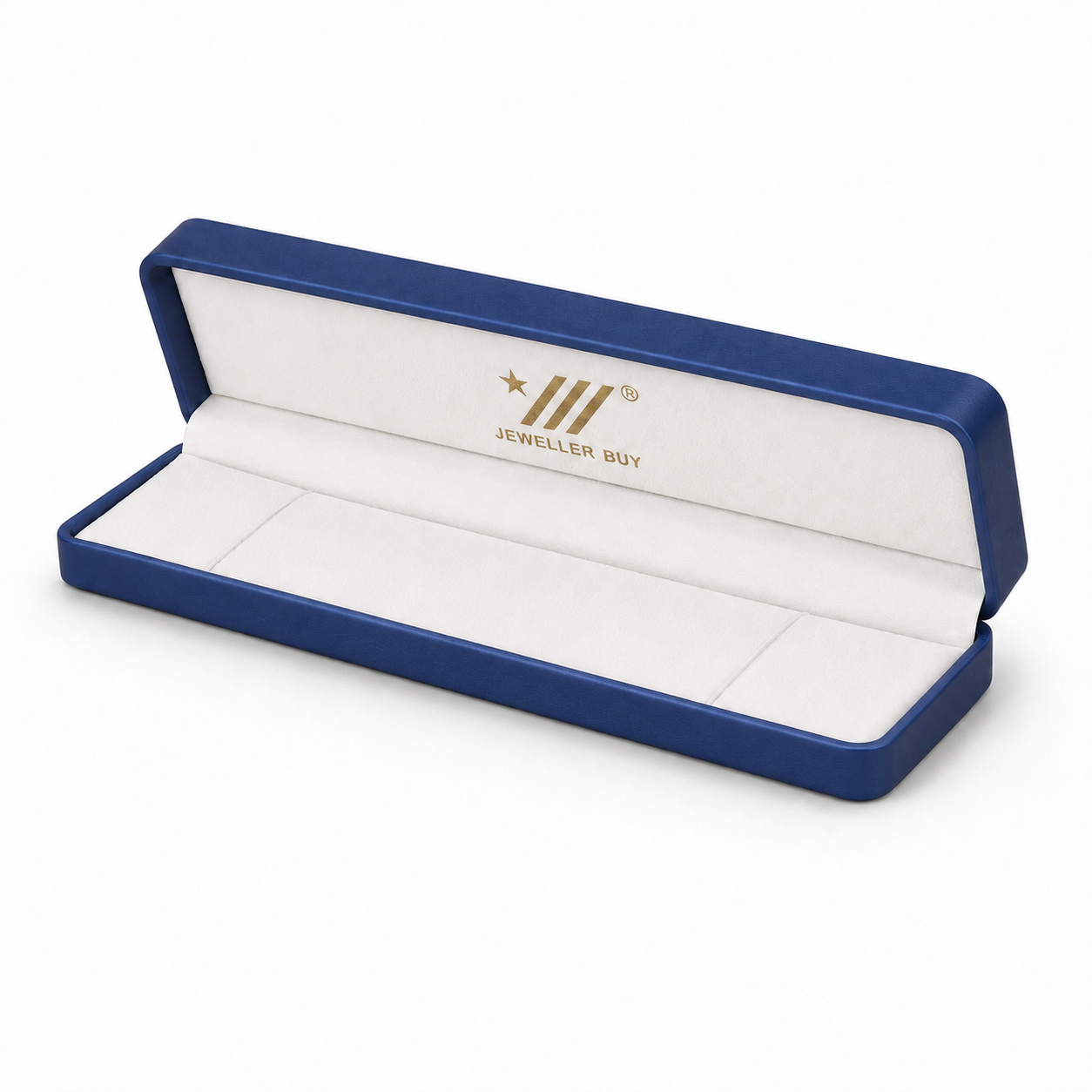 bracelet box - Blue PU Leather Bracelet Box 1-5 front view
