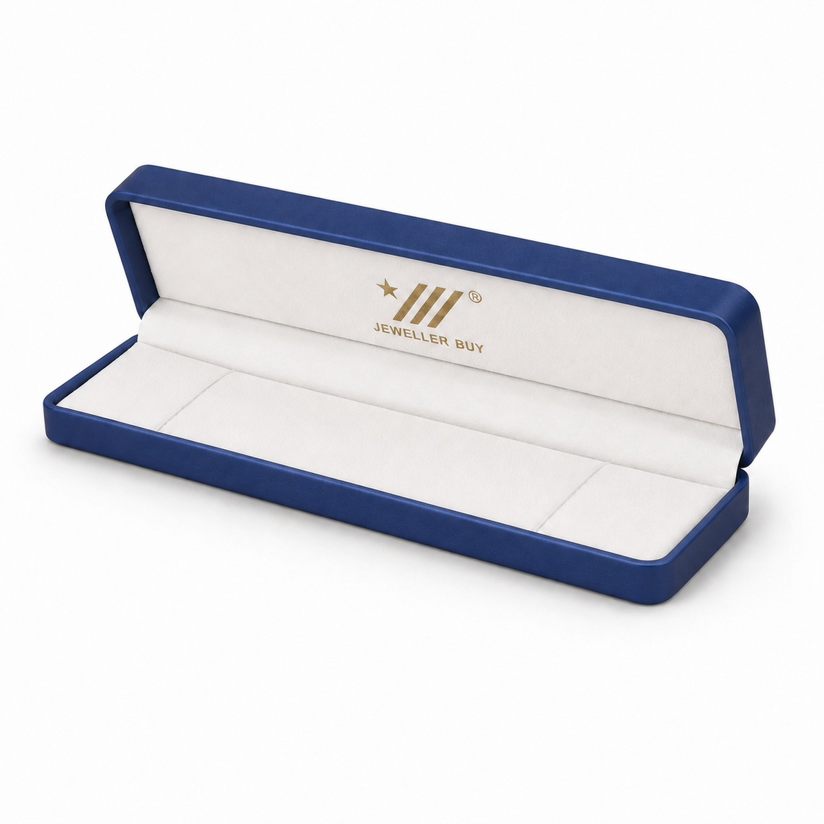 bracelet box - Blue PU Leather Bracelet Box 1-5 front view
