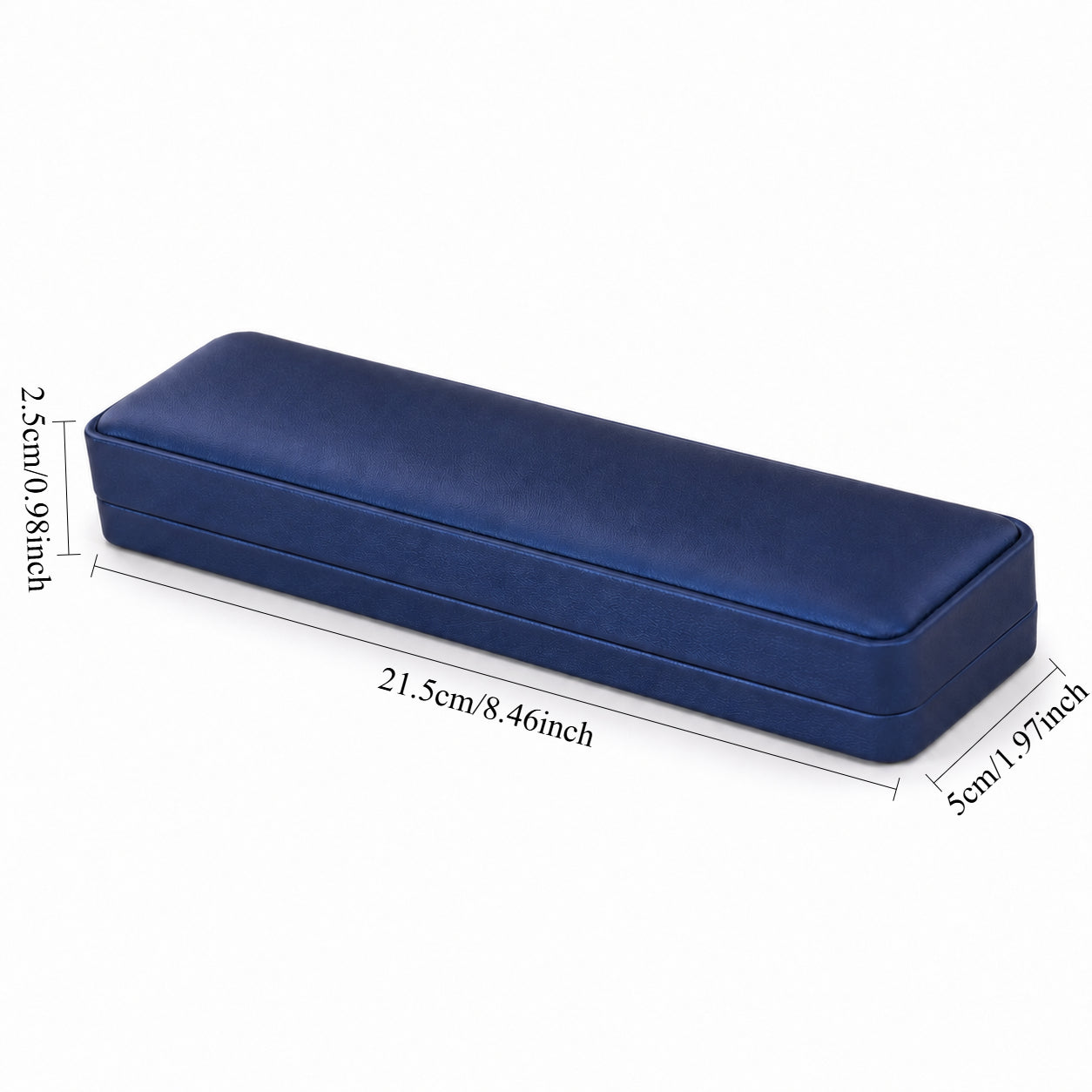 bracelet box - Blue PU Leather Bracelet Box 1-5 open view