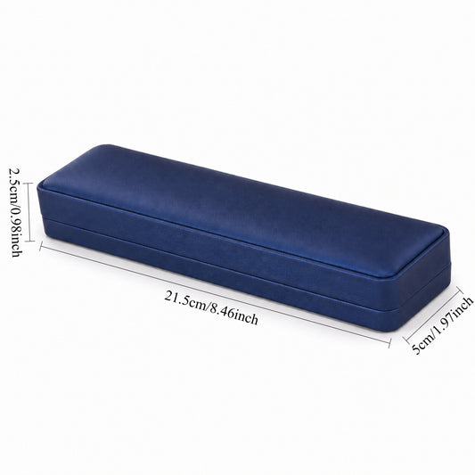 bracelet box - Blue PU Leather Bracelet Box 1-5 open view