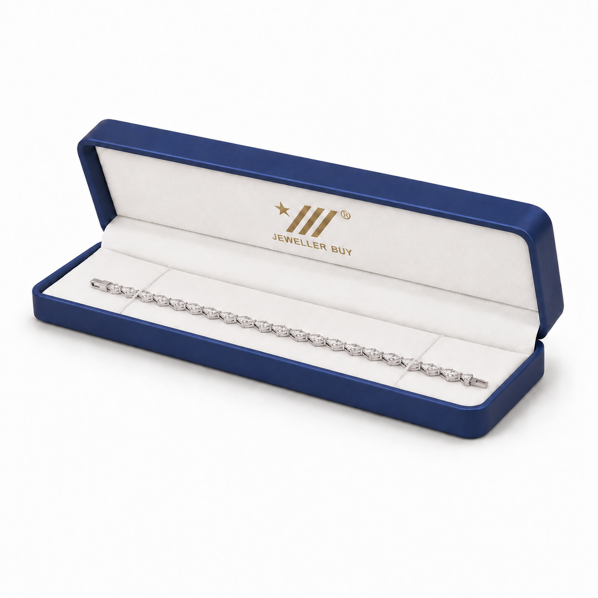 bracelet box - Blue PU Leather Bracelet Box 1-5 product view 06