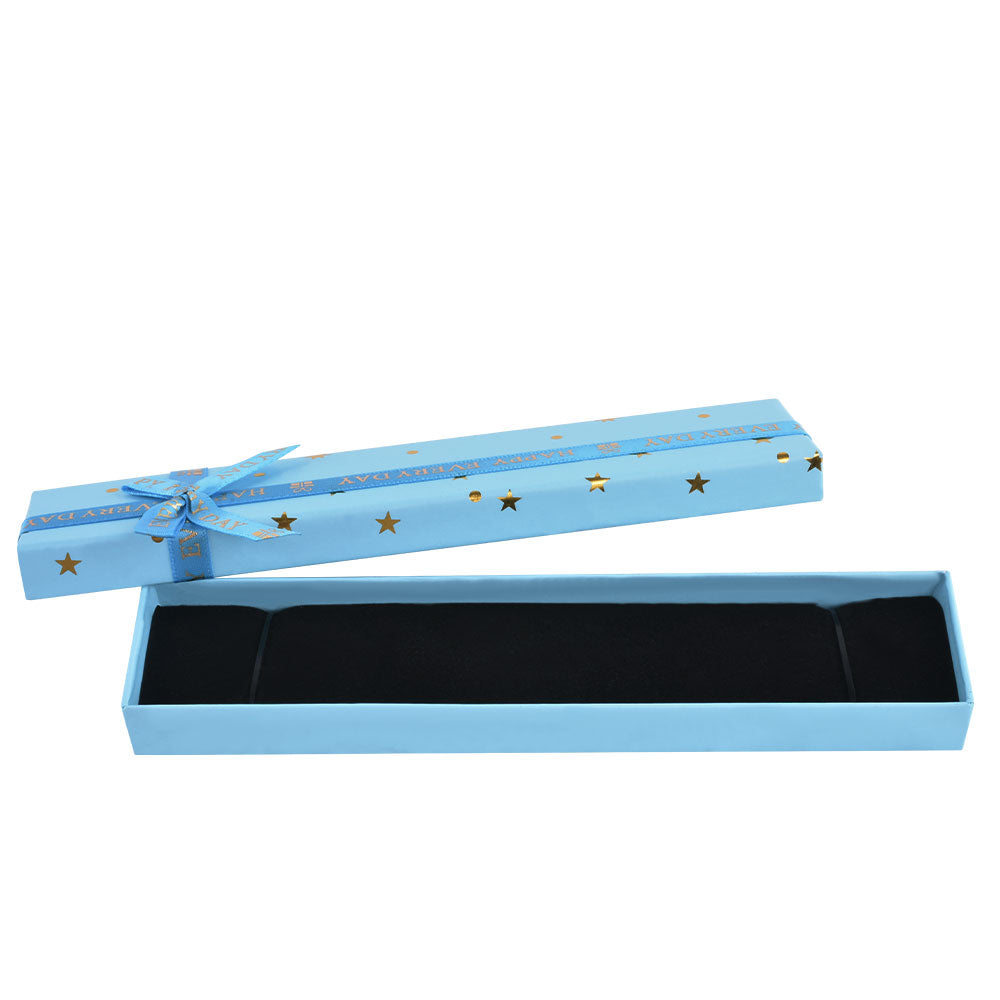 bracelet box - 12pcs Gold Cardboard Bracelet Boxes B15-82-MX4 side view