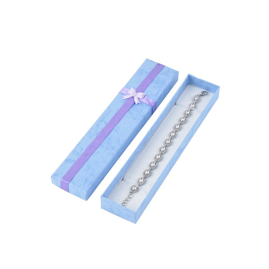 bracelet box - 12pcs Blue Bracelet Boxes B10-82-PB front view