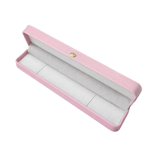 bracelet box - 12 Pink Bracelet Display Boxes Box P016-B1-P W front view