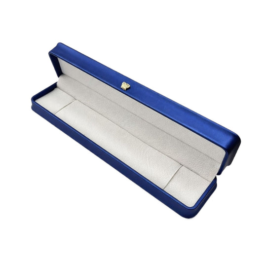 bracelet box - 12 Blue Bracelet Boxes P016-B1-B W front view