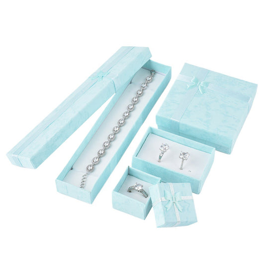 bracelet box and necklace box and earring box - 12pcs Blue Bracelet Boxes B10-82-BA open view