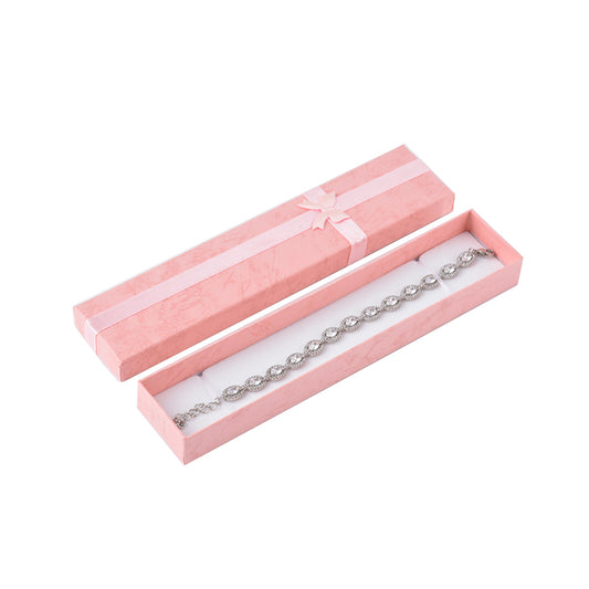 bracelet box - 12pcs Pink Bracelet Boxes B10-82-PEA front view