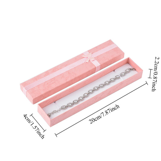 bracelet box - 12pcs Pink Bracelet Boxes B10-82-PEA open view