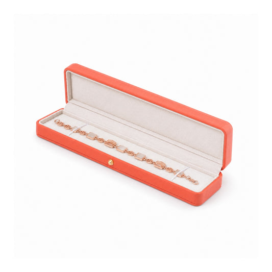 bracelet box - PU Bracelet Box P12BR-O BE front view