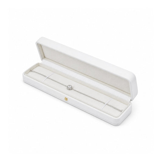 bracelet box - PU Bracelet Box P12BR-W W front view