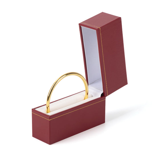 bracelet box - 12pcs Red Gold Box Bracelet LW4-R W front view