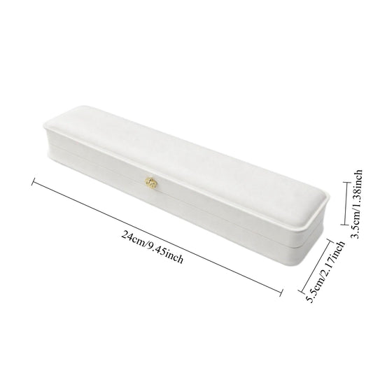 bracelet box - 12 White Bracelet Boxes P016-B1-W W open view