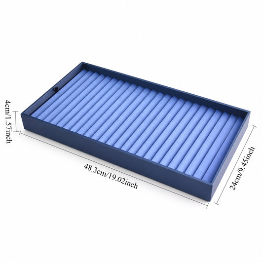 bracelet display - 24 Blue Bracelet Tray Display T055BR24-B open view