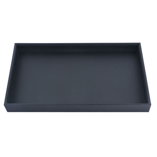 bracelet display and necklace display - Black PU Tray Necklace Bracelet T001-1EM PU-BK open view